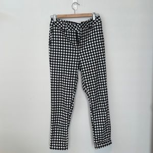 Dickies black and white gingham high waisted pants